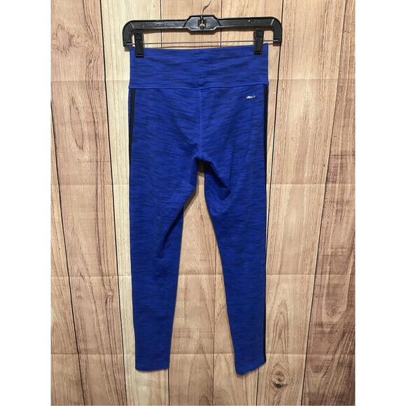 Adidas Small blue sport essentials active wear leggings athletic climalite - Picture 4 of 5